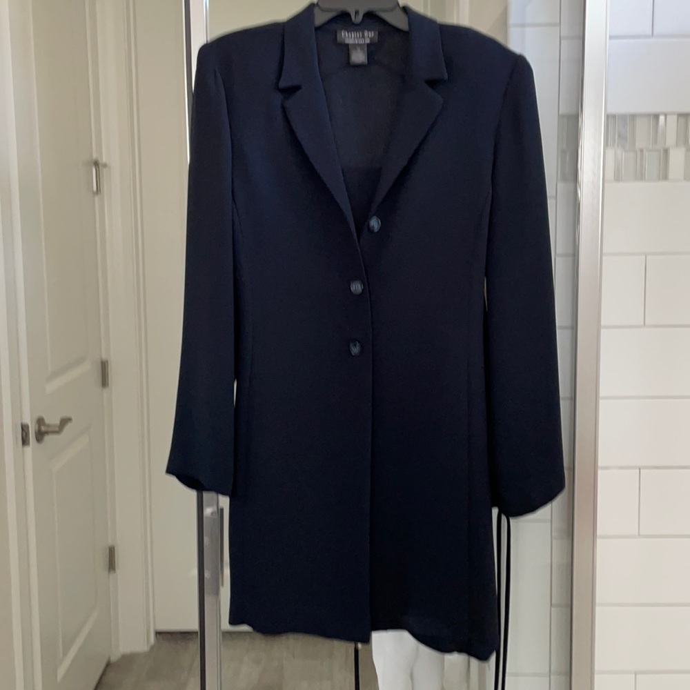 Tunic jacket pants suit
